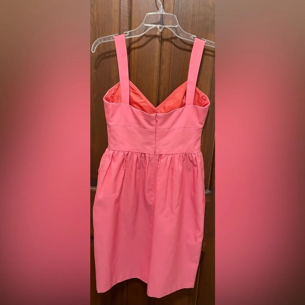 Priscilla of Boston size 6 pink cotton sleeveless , with 1 1/4” W strap dress - Picture 2 of 6